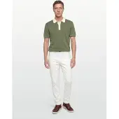 Gant Cotton Modal Polo - Khaki green - S