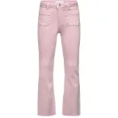 Mango Flared Jeans With Studs - Pink - 13-14