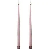Fyrklövern kruunukynttilä LED 2 kpl 52 Soft Rose , 30 cm