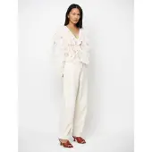 Dante6 -Phora Tulle Ruffled Top - Cream - 42