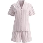 Dagi Pyjama vaalea pinkki / valkoinen