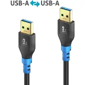 PureLink | FlexInstall | USB-A - USB-A | 3.2 Gen 1 | 1m | Musta