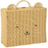 J-Line Basket Suitcase Synthetic Natural Large - ONE SIZE