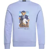 Ralph Lauren for man. 710B18538001 Fleece sweatshirt with blue Polo Bear (M), Casual, Cotton, Long sleeve