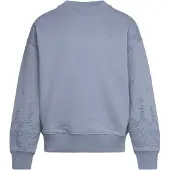 Ralph Lauren Eyelet French Terry Sweatshirt - Blue - 129-130