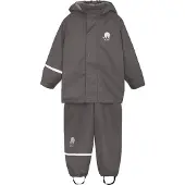 CeLaVi Basic Rainwear Set -Solid Pu - Grey - 98-104