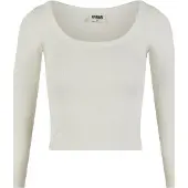 Urban Classics Organic Rib Wide Neck Pitkähihainen T-paita