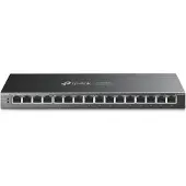 TP-LINK 16-port Gigabit desktop-switch med 16-Port PoE+, unmanaged, Gigabit Ethernet (10/100/1000), full duplex, väggmonterbar