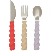 OYOY mini Mini Mellow lasten aterimet, lavender/vanilla/red