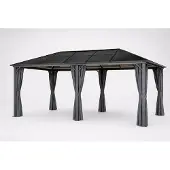 4IQ Ulkopaviljonki verhoilla, 3 × 6 m