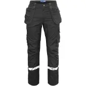 Projob 7509 Work Trousers 7509 Work Trousers 9910-Viz Black C52