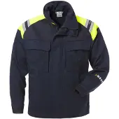 Fristads Palosuojattu Flamestat takki 4965 MFA Laivastonsininen/Huomiokeltainen 2XL