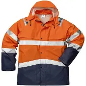 Fristads High vis sadetakki lk 3 4624 RS Huomio-oranssi/Laivastonsininen L