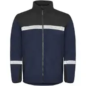 Projob 7300 Fleece Jacket 7300 Fleece Jacket 9910-Viz Navy/Black S