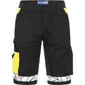 Projob 7510 Work Shorts Black/Yellow C44