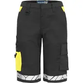 Projob 7514 Work Shorts Women Black/Yellow C38