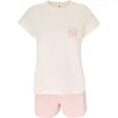 Dagi Pyjamashortsit ecru / roosa