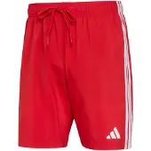 Adidas Surffishortsit '3 STRIPES SWIM SHORTS 8' kirkaanpunainen / valkoinen