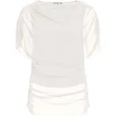 Vila Vilissy S/L Mesh Top - Cream - L