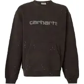 Carhartt WIP Collegepaita 'Painter' vaaleanharmaa / musta / offwhite