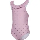 Hummel Hmljr Bee Aop Frill Swimsuit - Pink - 86