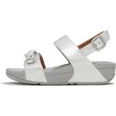 Original Brands Lulu Ultra-Jewel Metallic Back-Strap Sandals - Silver - 36
