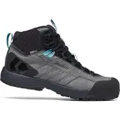 Black Diamond Women's Misson Leather Mid WP Steel Grey/Costal Blue Vaelluskengät 39.5