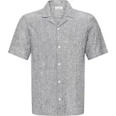 Casual Friday Cfsauby Ss Rs Linen Shirt - Grey - XL
