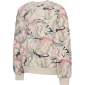 Hummel Hmljr Loose Aop Sweatshirt - Cream - 122/128