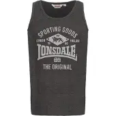 Lonsdale Paita 'London Pilton' antrasiitti / vaaleanharmaa