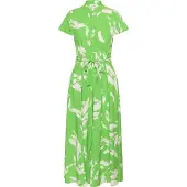 Soaked Slarjana Maxi Dress Ss - Green - S