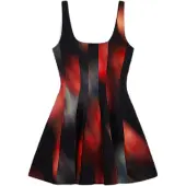 Desigual Mekko harmaa / punainen / musta
