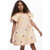 Desigual Mekko indigonsininen / keltainen / vaaleanpunainen / puuteri