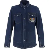 Helstons Captain Denim Pitkähihainen Kauluspaita