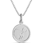 Top Gold hopeinen Härkä horoskooppi riipus ketjulla 45cm 32 5705 0000