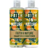 Faith In Nature Grapefruit & Orange Shampoo & Conditioner Set – 400 ml