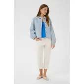 Cream Crberta Twill Jacket - Multi/patterned - 38