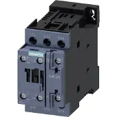 Siemens Kontaktor 5.5kW/400V dc 24V, 1NO/1NC, 3-pol, Størrelse S0 Skrueterminaler
