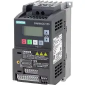 Siemens SINAMICS V20 1AC200-240V -10/+10% 47-63HZ nimellisvirta 0,75KW / 1HP, koko: FSAB 68x142x128(WXHXD), Integroitu
