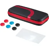Hama -pelitarvikesetti Nintendo Switchille, musta, punainen, 8 osaa