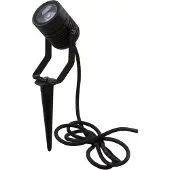 Heitronic LED-maapiikkikohdevalo Pasas, käännettävä Pasas, Musta, Alumiini, Moderni