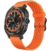 Fitpaddy FitWatch Pro -älykello, silikoniranneke, oranssi/musta