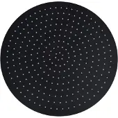 vidaXL Sade suihkupää ruostumaton teräs 50 cm pyöreä musta