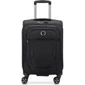 Delsey Helium Dlx 4-pyöräinen Lentolaukku 55 cm Laajennettava Musta