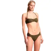 Emporio Armani for woman. EW003294_AF20247 Seersucker bikini with green padding (M), Beachwear, Polyester