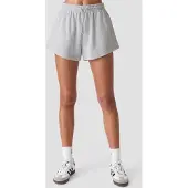 ICANIWILL Everyday Terry High Waist Shorts W Light Grey Melange