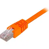 Deltaco – F/UTP Cat6 laitekaapeli, 0,3m, oranssi (STP-603-OR)