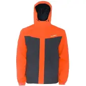 Grundens Full Share Jacket Orange / Grey Small