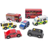 Le Toy Van 7 puisen ajoneuvon setti "Londonien" - - Les Véhicules Londoniens - Lapset 3+ vuotta