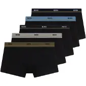 BOSS for man. 50531660 Set 5 Boxers 5P Essential black (S), Homewear, Cotton
